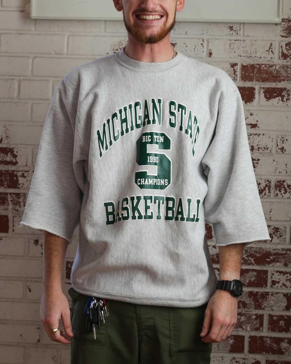 XL 1990 Michigan State Basketball Champion Revers… - image 3