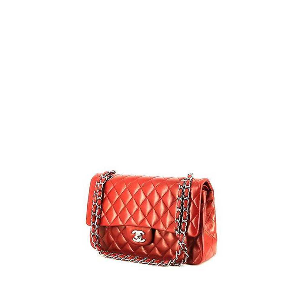 Chanel Timeless Classic handbag in red quilted le… - image 1