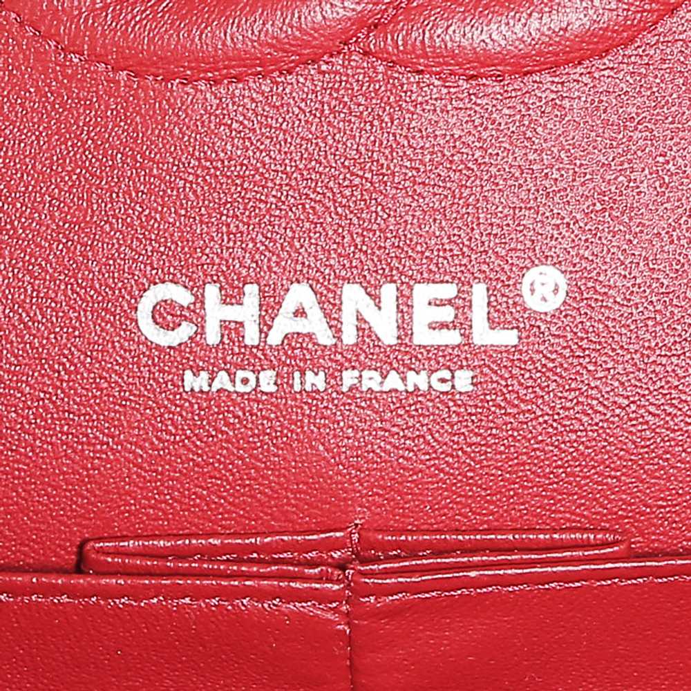Chanel Timeless Classic handbag in red quilted le… - image 5