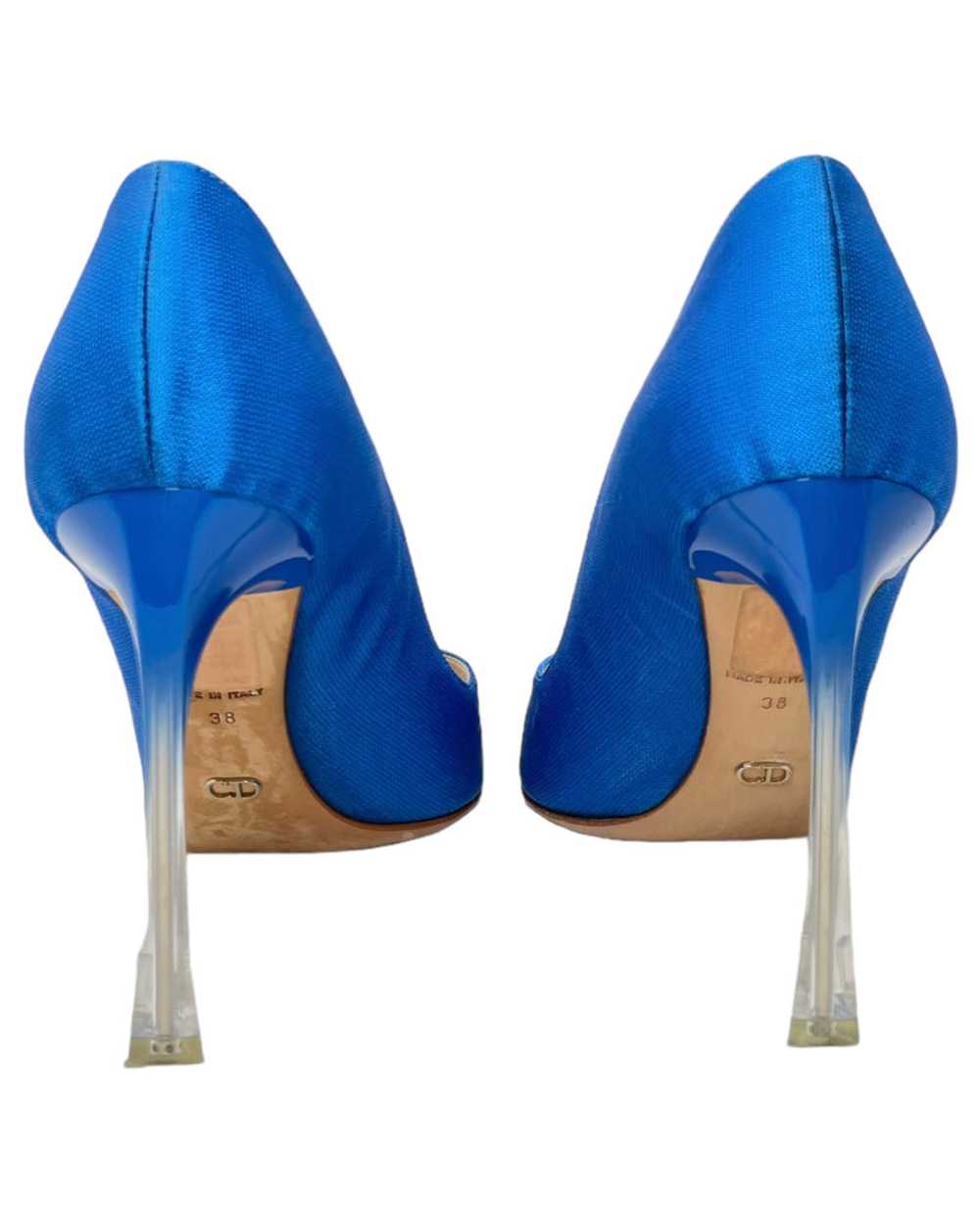 Christian Dior Cobalt 'Songe' Pumps with Lucite H… - image 4