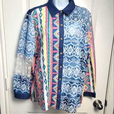 JOHN + MARK Multi Pattern Button Down - image 1