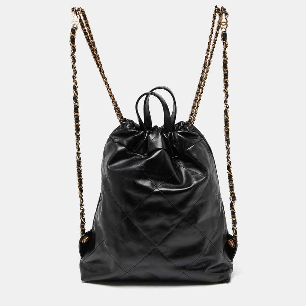 Chanel Leather backpack - image 3