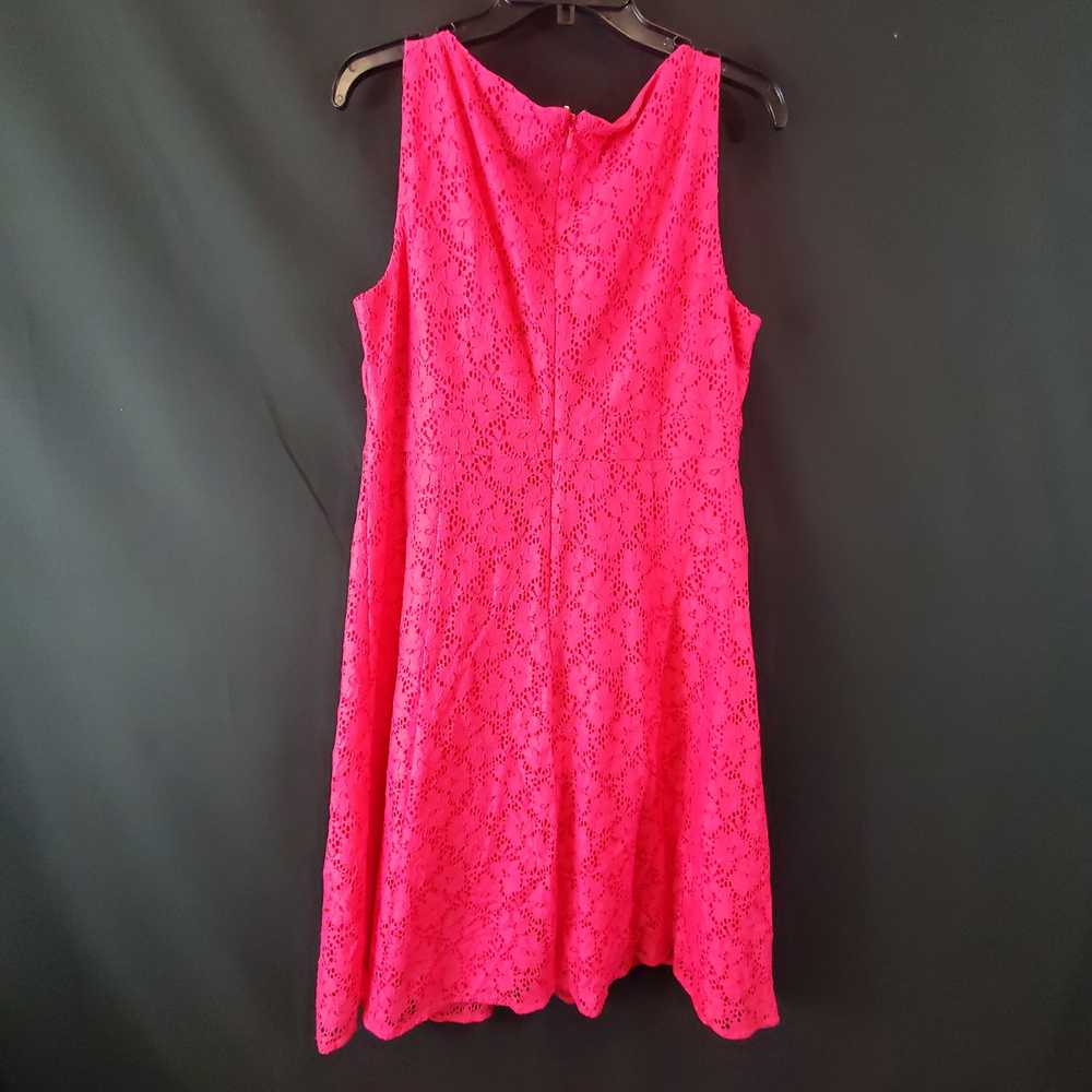 Chaps Women Pink Lace Midi Dress Sz 14 NWT - image 3