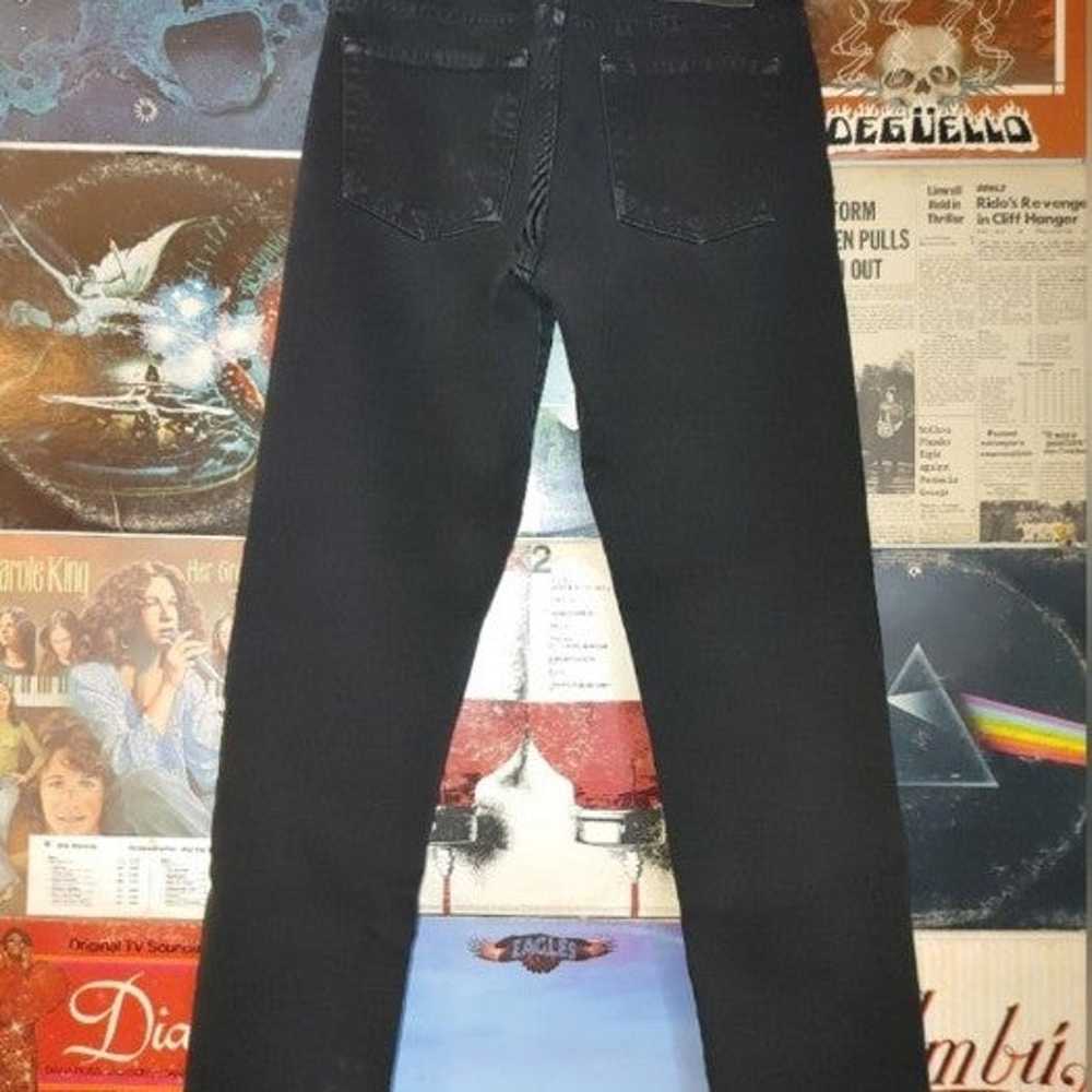 Vintage Calvin Klein all button fly black denim j… - image 2