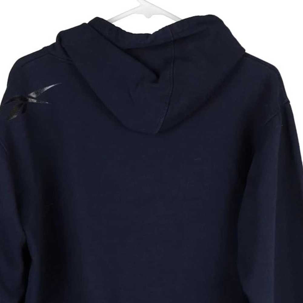 Hockey Reebok Spellout Hoodie - Medium Navy Cotto… - image 5