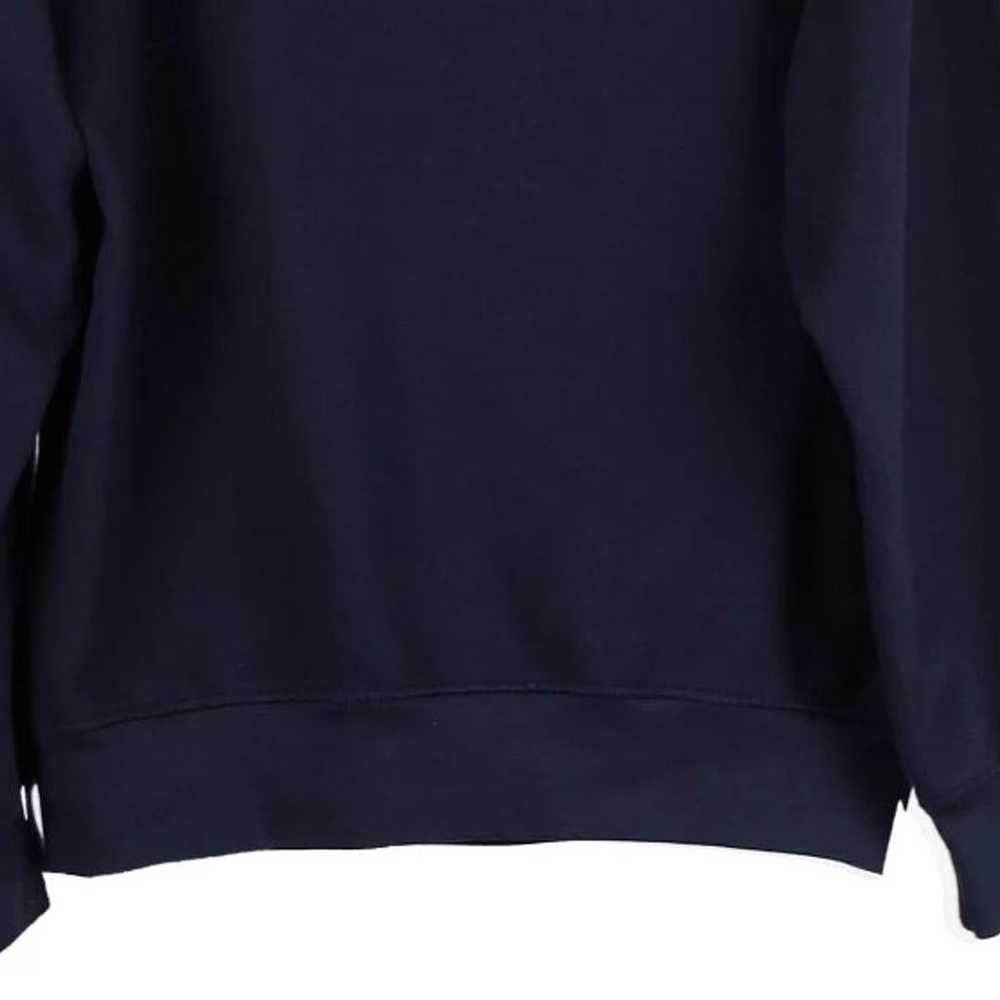 Hockey Reebok Spellout Hoodie - Medium Navy Cotto… - image 6