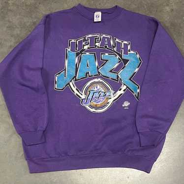 Vintage 1990s Utah Jazz Logo 7 Vintage Crewneck - image 1