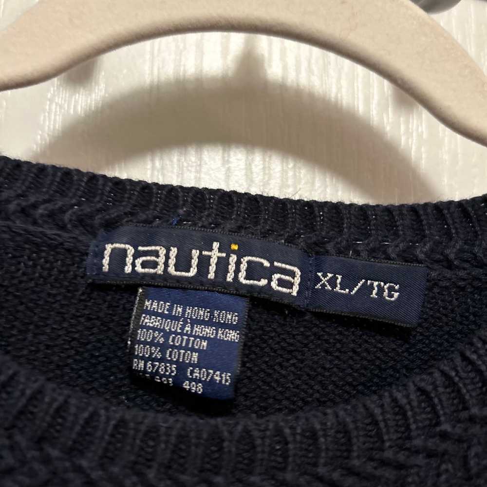 Nautica Men's vintage Navy Blue and White Color C… - image 4