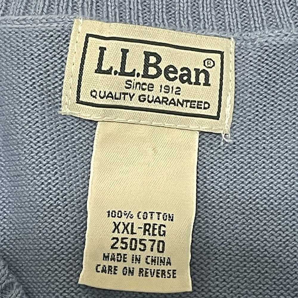 LL Bean Sweater Mens XX Large Blue Grandpacore Da… - image 3