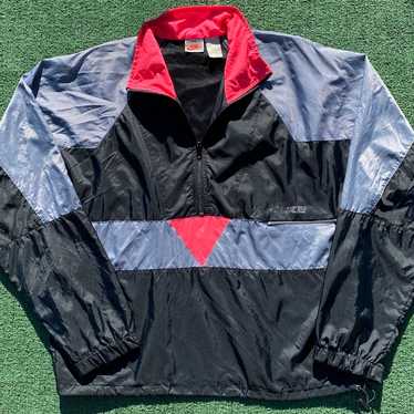 Vintage 90’s Nike Grey Tag Color Block Pullover W… - image 1