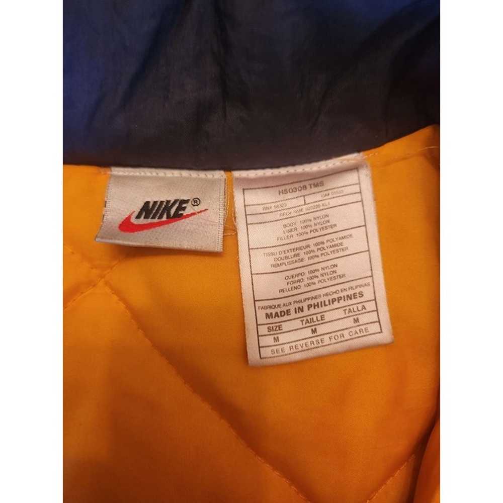 Vintage Nike Mens Puffer Jacket Blue X Large Spel… - image 4