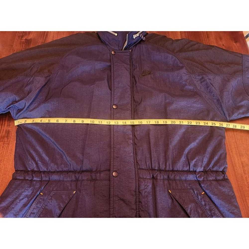 Vintage Nike Mens Puffer Jacket Blue X Large Spel… - image 7