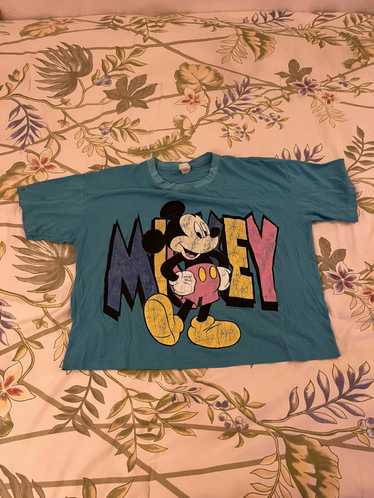 Disney × Vintage Vintage Mickey Mouse Cropped shir