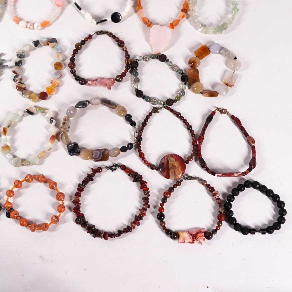 Other 35 Crystal Bead Beaded Gemstone Bracelets B… - image 4