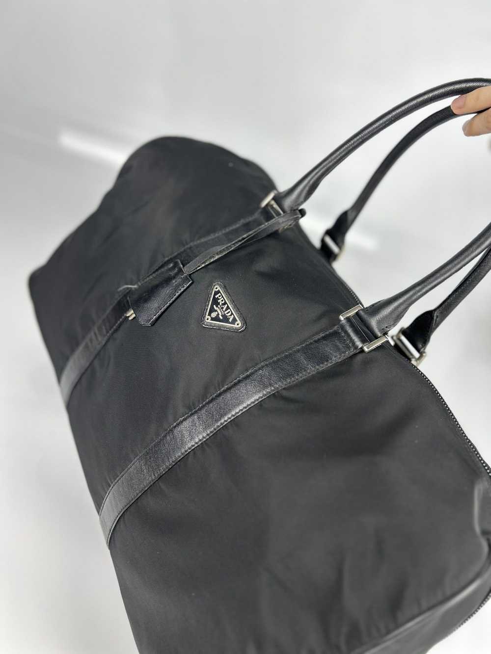 Prada Prada Black Boston Duffel Bag - image 10