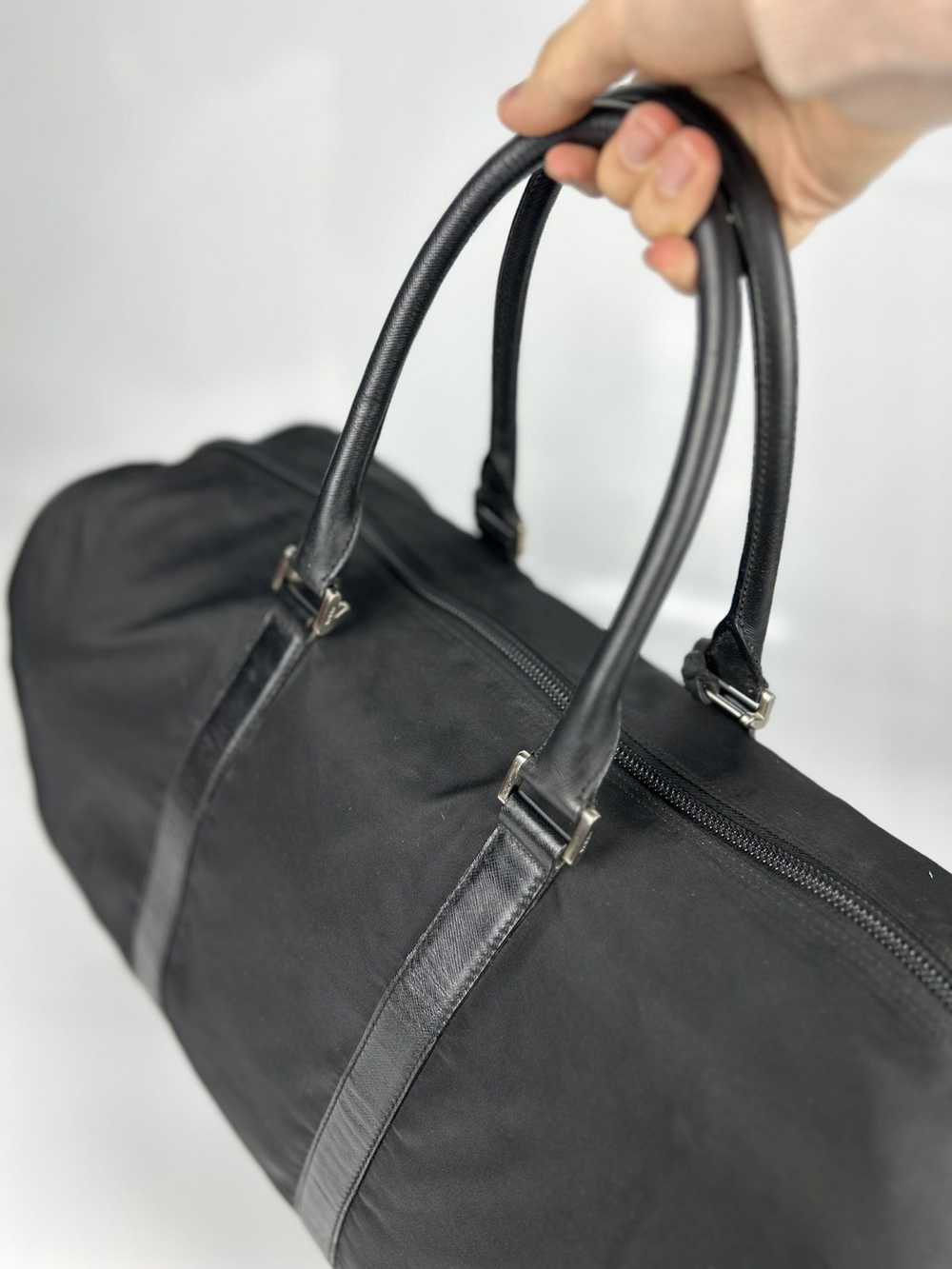 Prada Prada Black Boston Duffel Bag - image 8