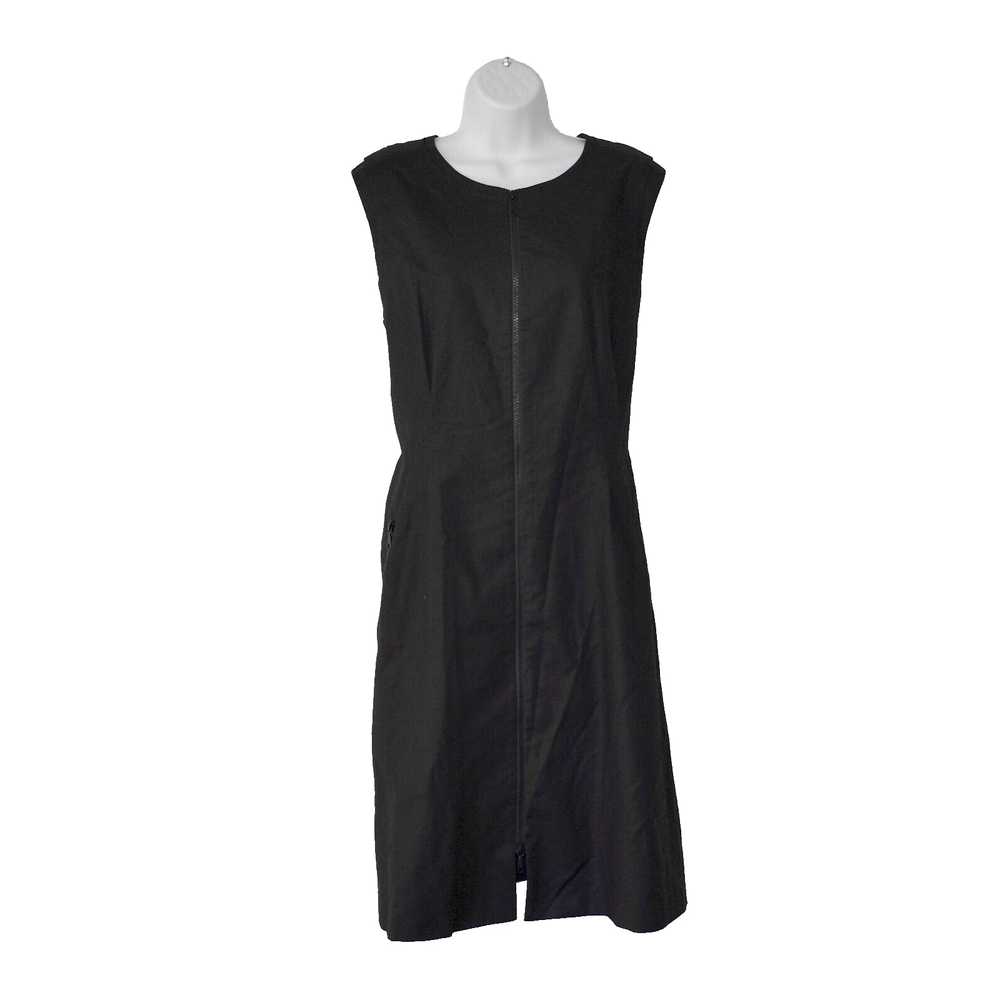 Lafayette 148 LAFAYETTE 148 Black Cotton 2 Way Zi… - image 1