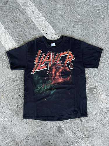 Rock T Shirt × Slayer × Vintage VINTAGE SLAYER BL… - image 1