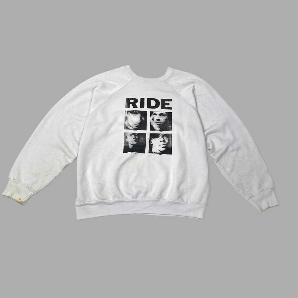 Band Tees × Vintage Vintage 90s ride band sweatsh… - image 2