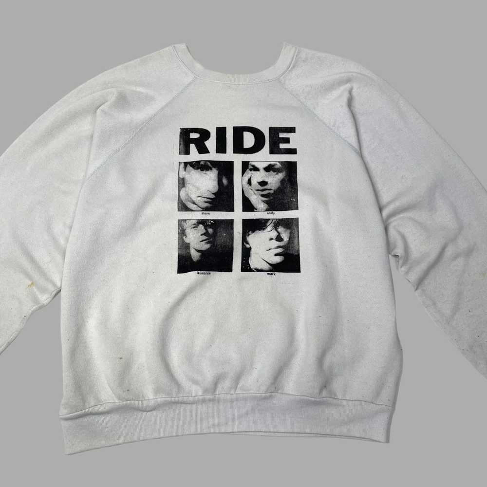 Band Tees × Vintage Vintage 90s ride band sweatsh… - image 3