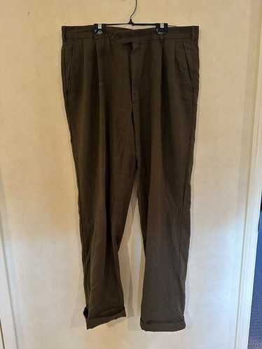 Nautica Vintage Green Nautica Pleated Pants