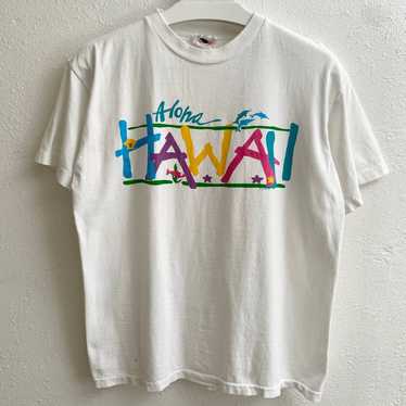 Vintage 1990s Single-Stitch Hawaii Tee - image 1