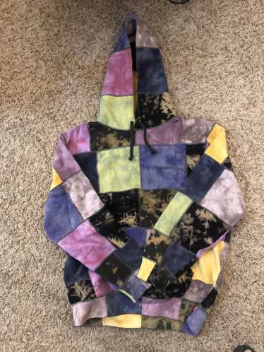 Supreme patchwork tie dye store hooded sweatshirt tie dye