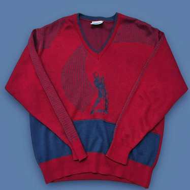 Gabicci Vintage 1980s Gabicci Golf V Neck Jumper - image 1