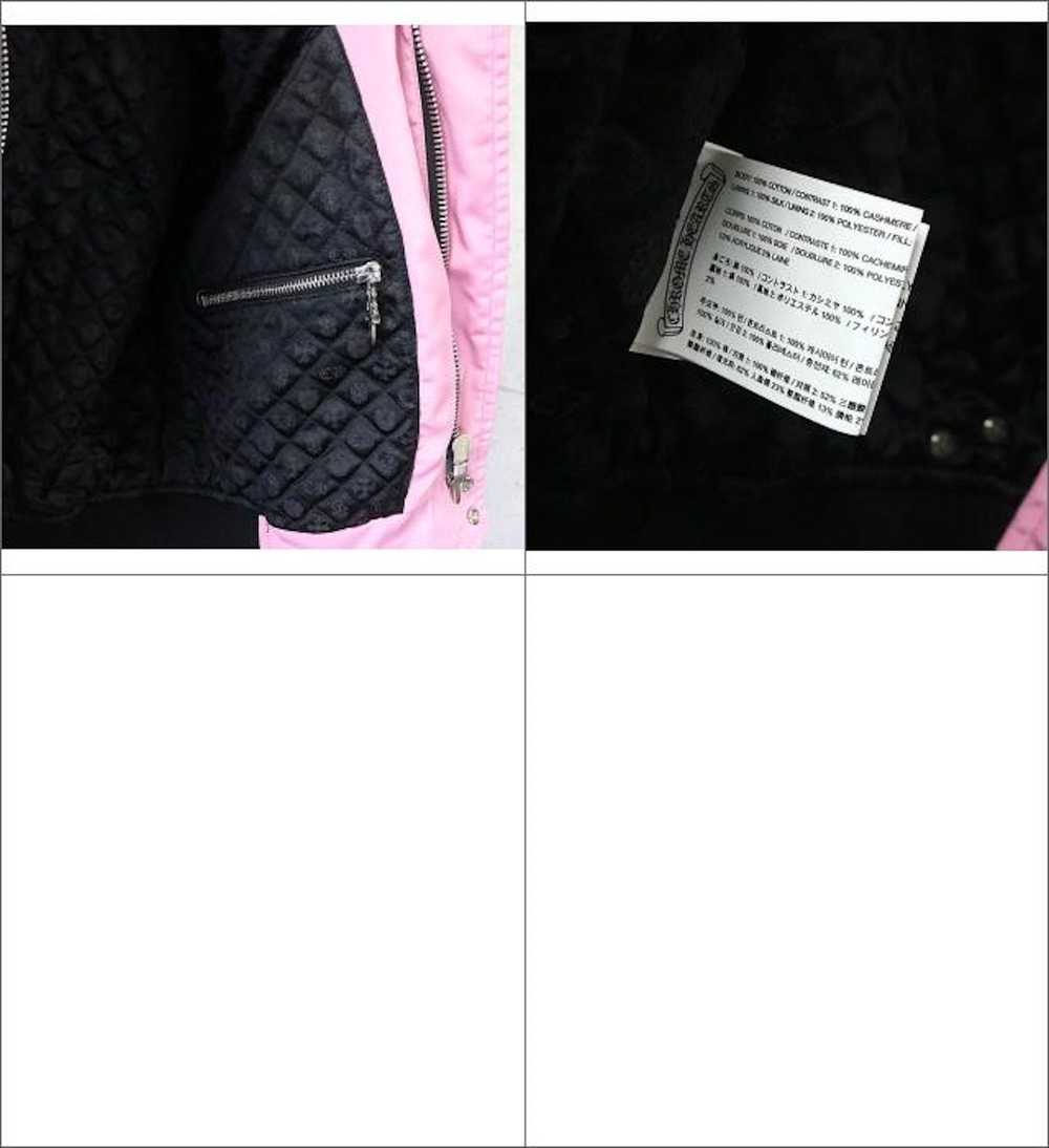 Chrome Hearts Chrome Hearts Pink Leather Bomber - image 9