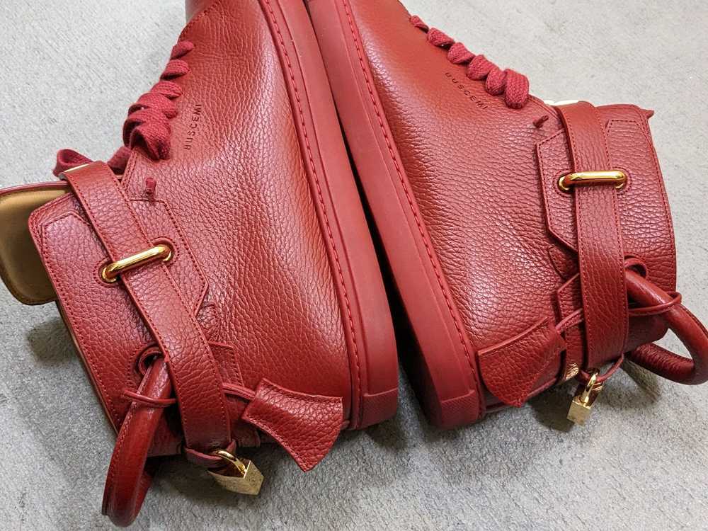 Buscemi × Streetwear Buscemi 100 MM Red Leather I… - image 11