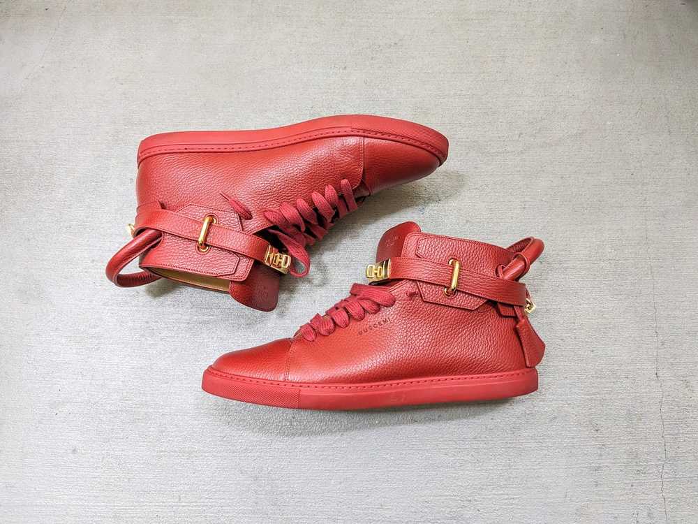 Buscemi × Streetwear Buscemi 100 MM Red Leather I… - image 1