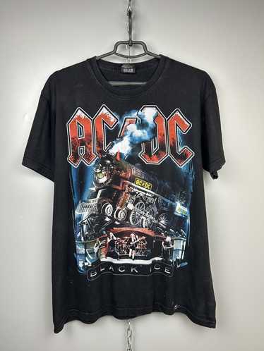 Band Tees × Rock T Shirt × Vintage ACDC Black Ice… - image 1