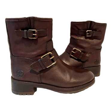 Tory Burch Leather biker boots - image 1