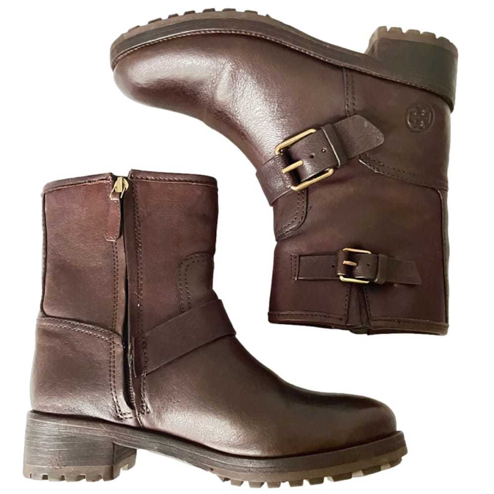 Tory Burch Leather biker boots - image 6