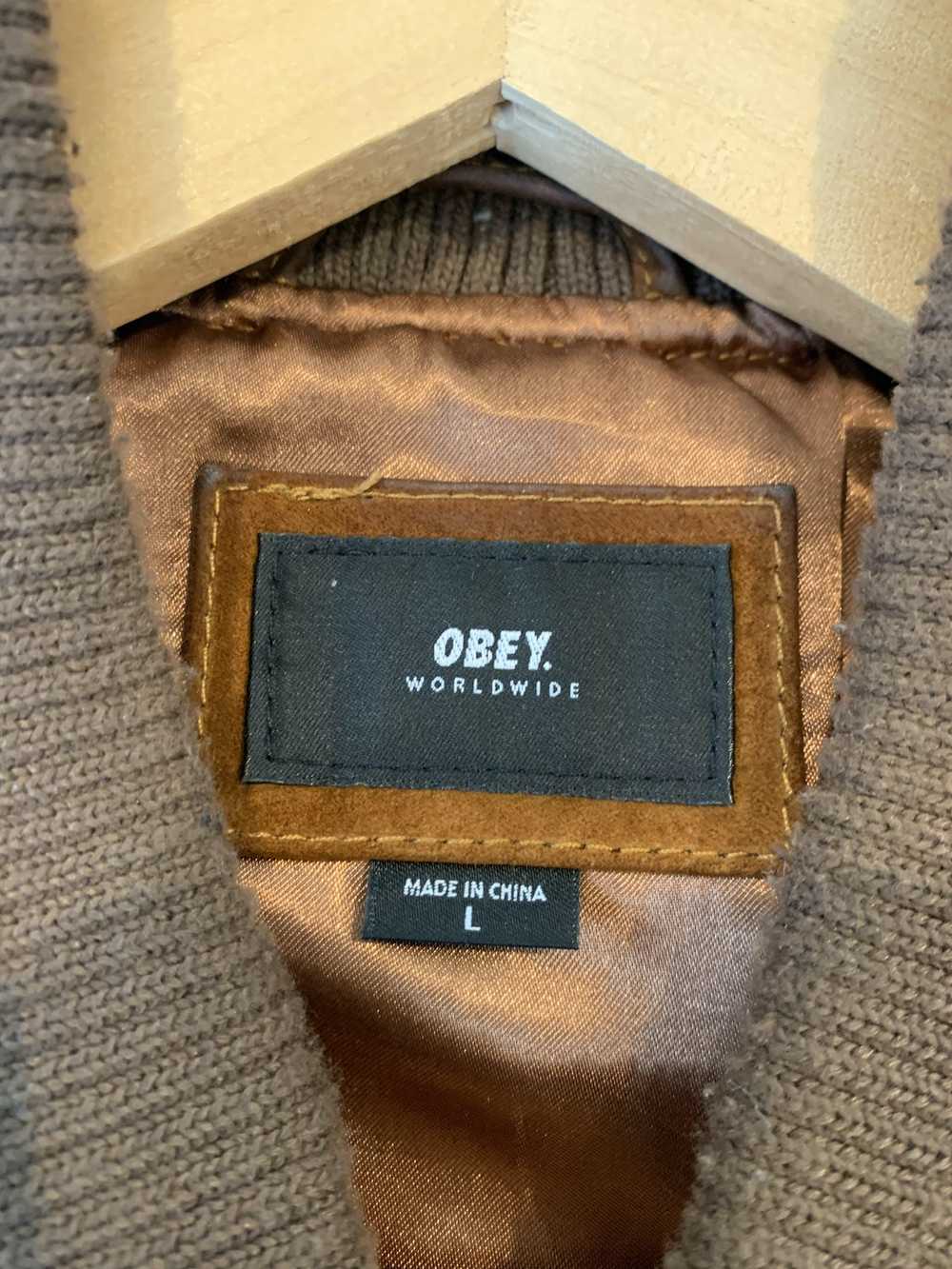 Obey Obey Suede Bomber Jacket - image 9