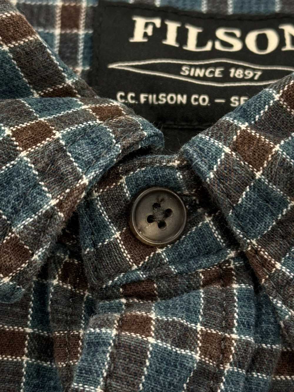 Filson Teal/Brown Filson Flannel - image 4