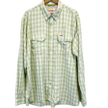 Simms mens shirt green - Gem