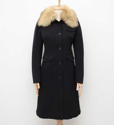 ジャケット・アウター prada 99aw fur nylon wool coat archive Prada 90s nylon and leather coat — JAMES VELORIA