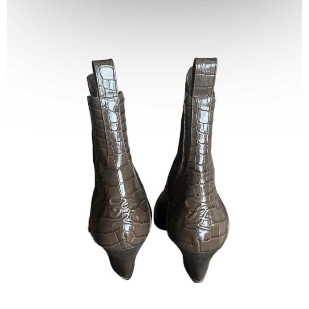 Fendi Leather western boots - image 8