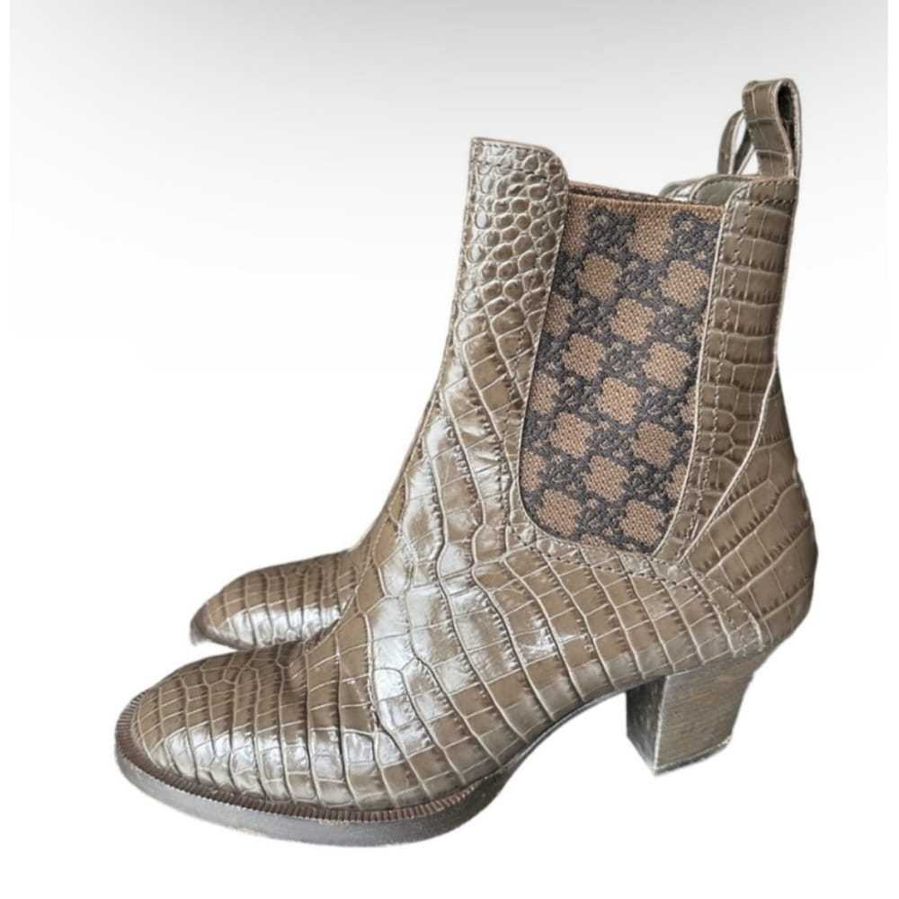 Fendi Leather western boots - image 9