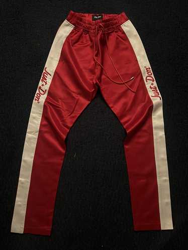 Just Don Just Don Red Satin Tearaway Pants - image 1