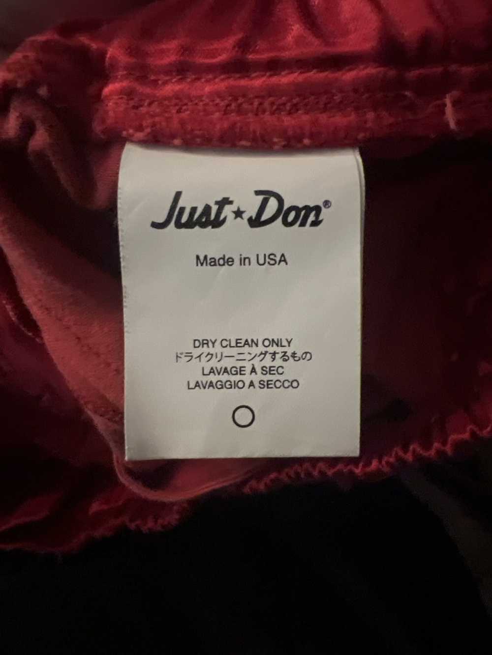 Just Don Just Don Red Satin Tearaway Pants - image 4