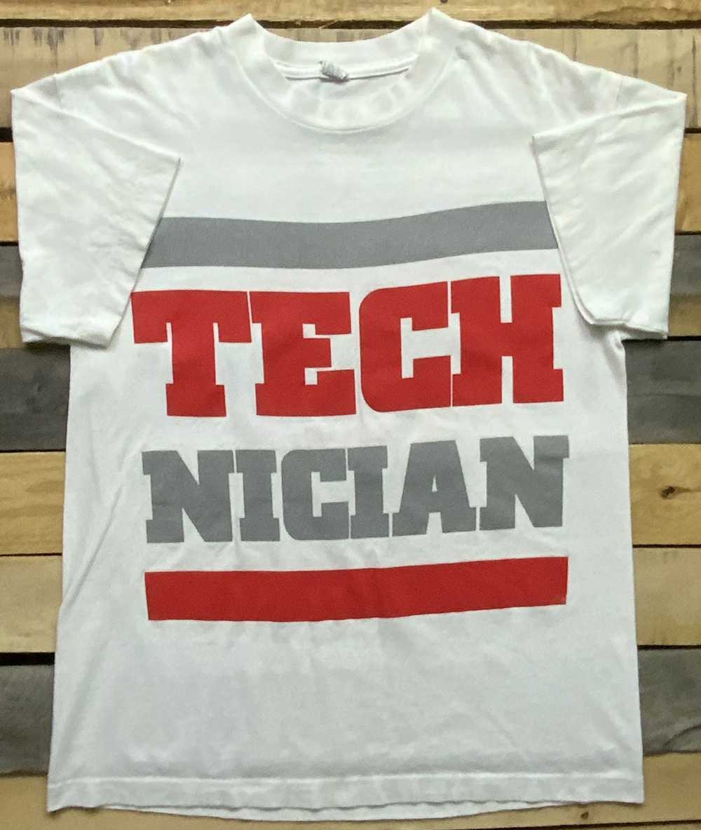 Alstyle Used Tech N9ne Tech Nician AHOO White T S… - image 1