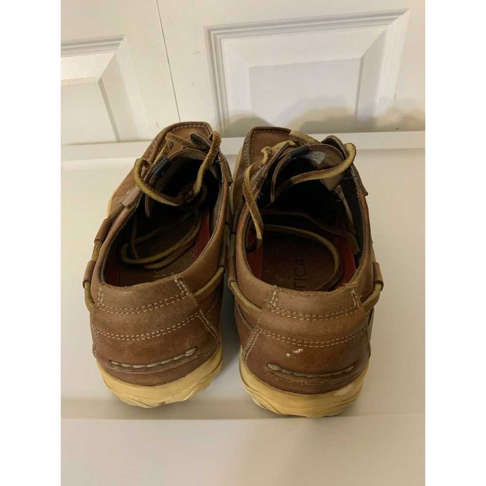 Nautica NAUTICA boat Shoes, Brown Leather Sz 10.5… - image 12