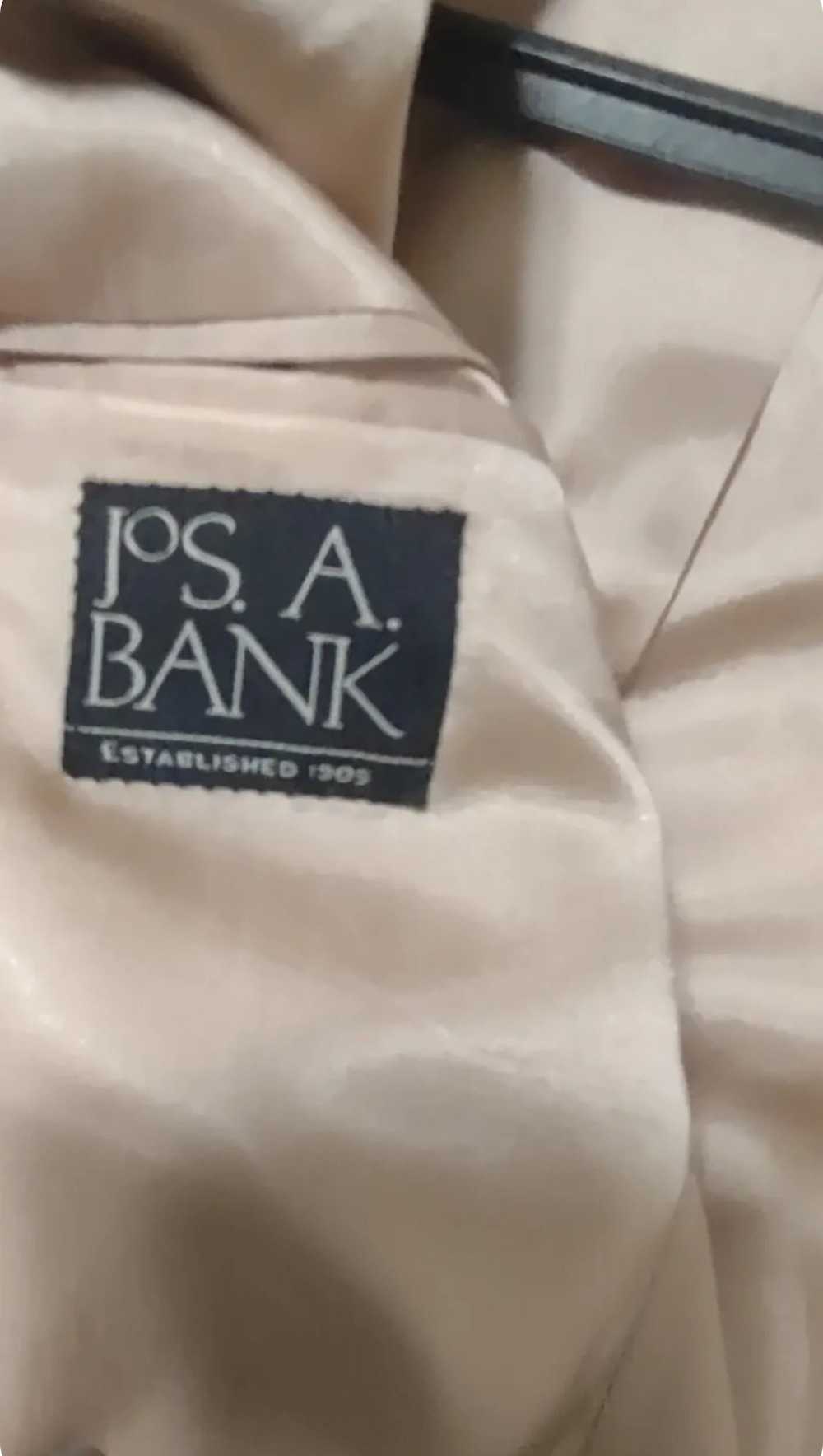 Jos. A. Bank JOS A BANK 43L 100% Silk Beige Cream… - image 7