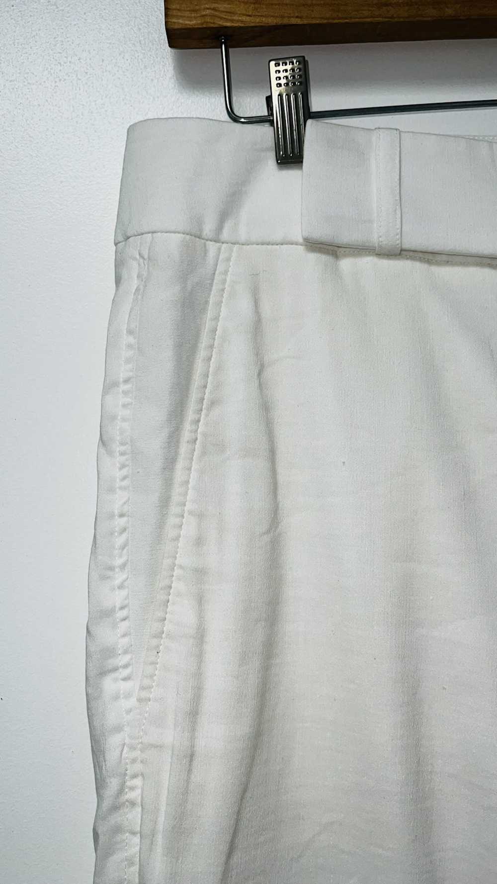 Helmut Lang HELMUT LANG Optic White Linen Shorts - image 4