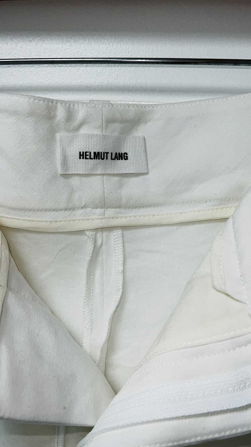 Helmut Lang HELMUT LANG Optic White Linen Shorts - image 6