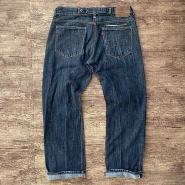 Vintage Levis Buckle Back Button Fly 26502 USA Blue Jeans 28 X 32 Orange Tab