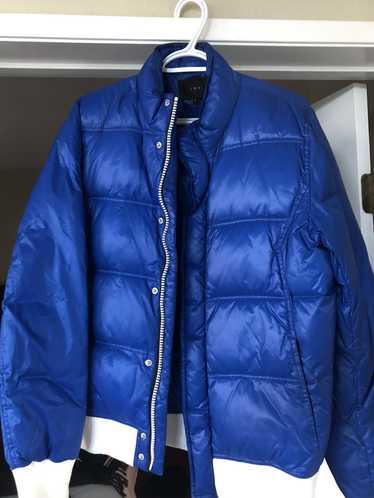 Iro Blue and white puffer jacket small - image 1