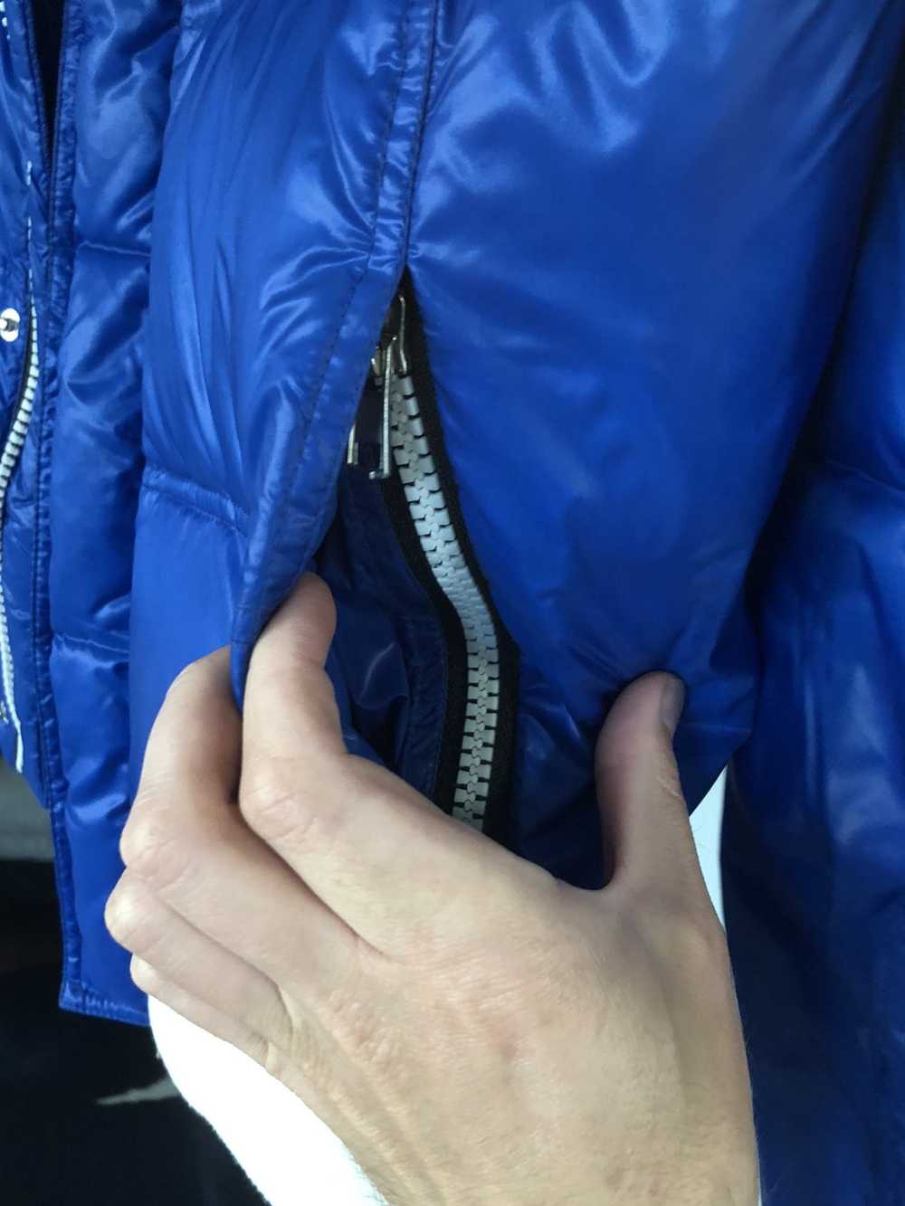 Iro Blue and white puffer jacket small - image 4